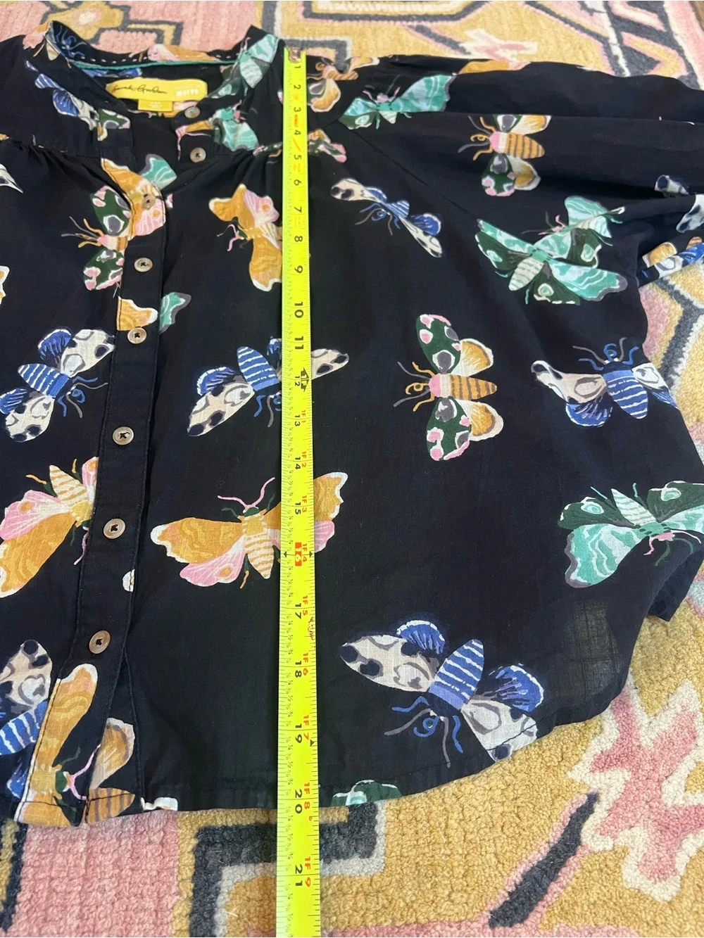 Maeve X Sarah Gordon butterfly print blouse